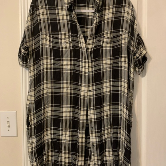 Madewell‎ Monochrome Plaid Shirt - Picture 1 of 2